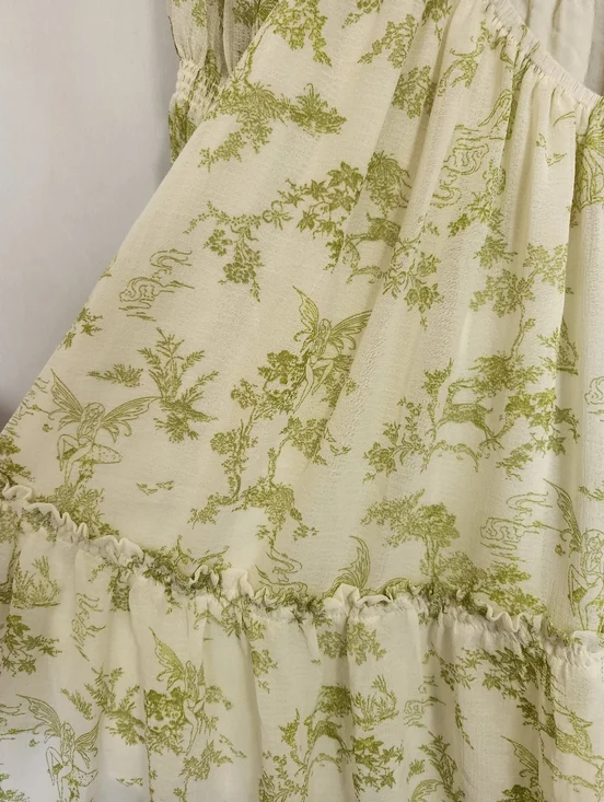 Urban Outfitters Fairy Print Babydoll Dress Size M - Picture 11 of 11